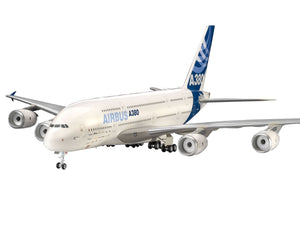 Maqueta del avión de pasajeros Airbus 380 primer vuelo, en escala 1:144 de Revell referencia 04218