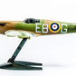 Vista lateral de la maqueta del caza británico Spitfire en la versión de Airfix Quickbuild en la que no se usa ni pegamento ni pintura, solo hay que construirlo. Referencia J6000