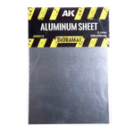 Hoja de aluminio de grosor 0,1mm y tamaño 200x250mm de AK referencia 8312