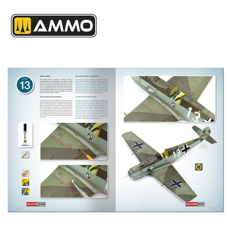 Página 46 de la revista Solution Book Nº25 Como pintar aviones alemanes del inicio de la 2ª Guerra Mundial referencia 6530