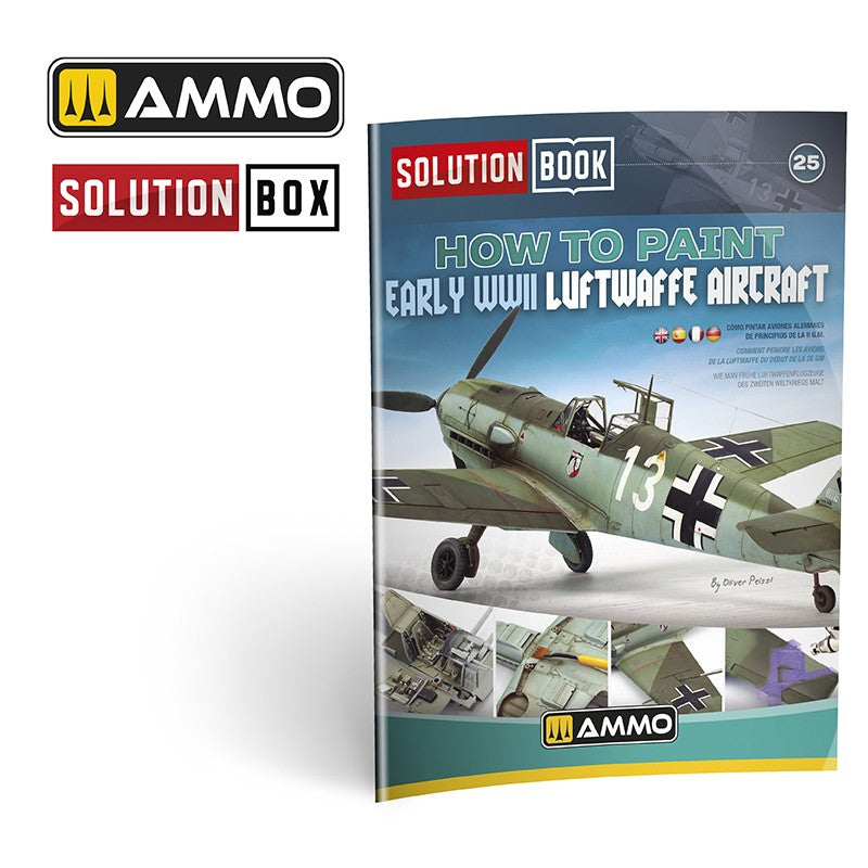 Portada de la revista Solution Book Nº25 Como pintar aviones alemanes del inicio de la 2ª Guerra Mundial referencia 6530
