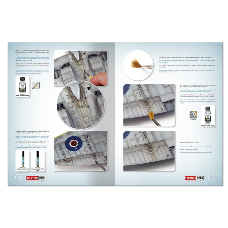 Página 102 de la revista Solution Book Nº33 Como pintar aviones británicos de finales de la 2ª Guerra Mundial referencia 6536
