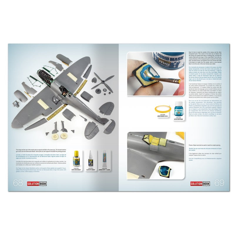 Página 68 de la revista Solution Book Nº33 Como pintar aviones británicos de finales de la 2ª Guerra Mundial referencia 6536