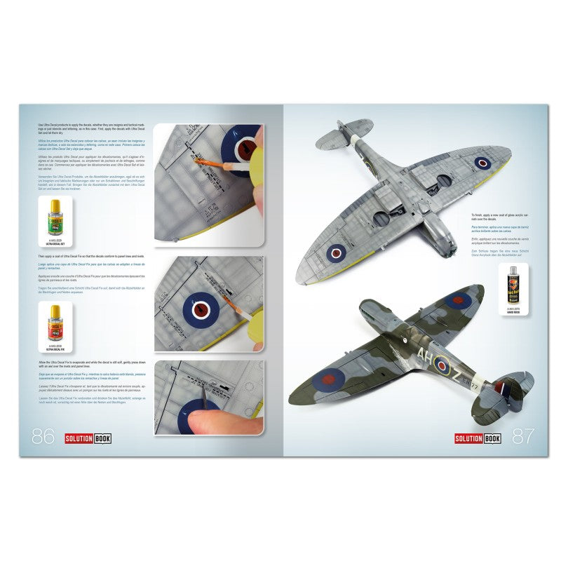 Página 86 de la revista Solution Book Nº33 Como pintar aviones británicos de finales de la 2ª Guerra Mundial referencia 6536