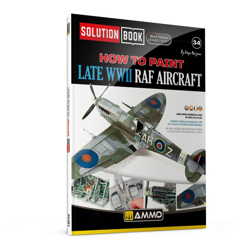 Portada de la revista Solution Book Nº33 Como pintar aviones británicos de finales de la 2ª Guerra Mundial referencia 6536
