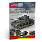 Portada de la revista Solution Book Nº33 Como pintar vehículos alemanes en color Panzer Grey de la 2ª Guerra Mundial referencia 6607