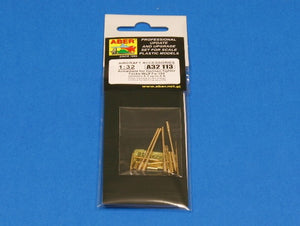 Empaquetado del set de ametralladoras para caza alemán Fw190 en sus versiones de la A2 a la A6 en escala 1:32 del fabricante Aber referencia A32 113