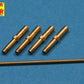 Piezas del set de ametralladoras para avión de caza alemán Me-262 A1a en escala 1:32 del fabricante Aber referencia A32 107