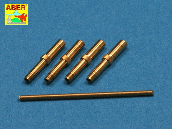 Piezas del set de ametralladoras para avión de caza alemán Me-262 A1a en escala 1:32 del fabricante Aber referencia A32 107