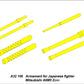 Instrucciones del set de ametralladoras para caza japonés A6M5 Zero de Hasegawa en escala 1:32 del fabricante Aber con referencia A32 106