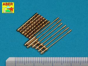 Piezas del set de 6 ametralladoras Browning M2 para caza norteamericano P-51 Mustang en escala 1:32 de Aber referencia A32 108