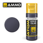 Bote de 20ml de pintura Shadow Gray FS36118 de la gama Atom de Ammo referencia 20148