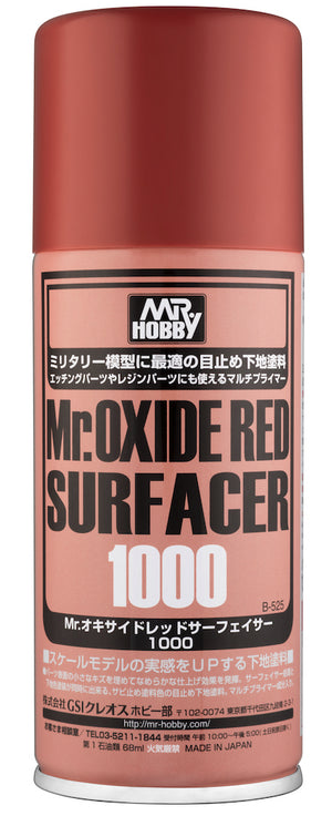 Bote de imprimador en spray color óxido rojo de Mr Hobby referencia B-525
