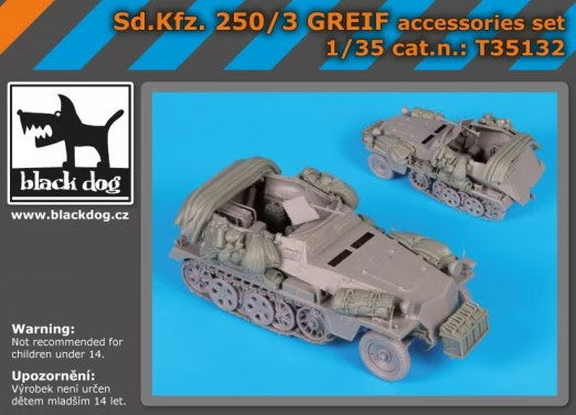 BLACK DOG (1/35) Sdkfz 250/3 Greif Accessories Set