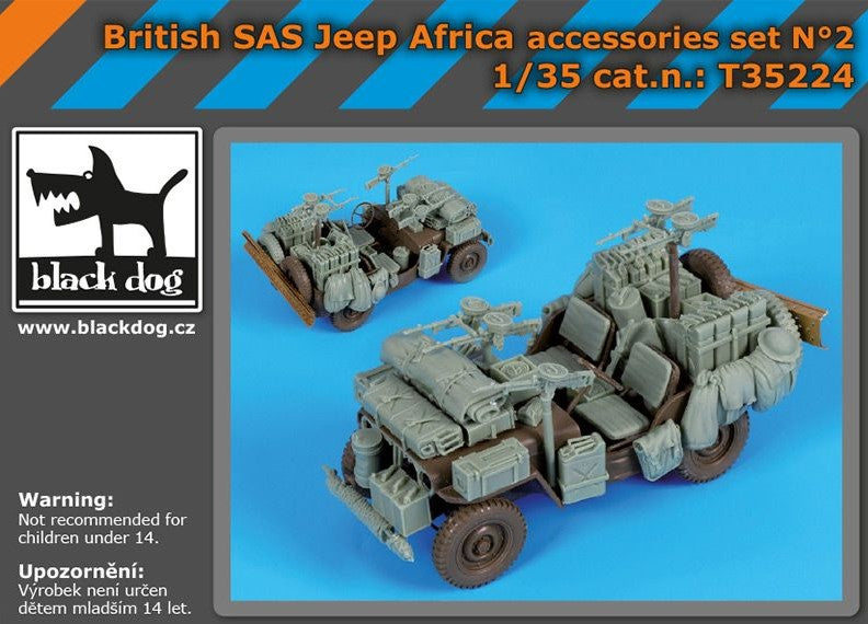 BLACK DOG (1/35) British SAS jeep Africa accessories set