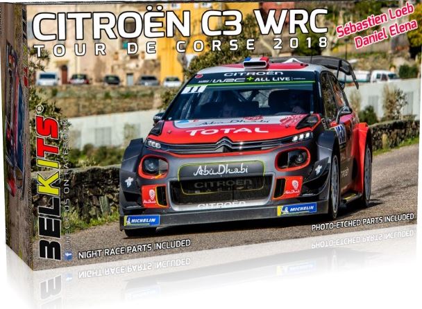 BELKITS (1/24) Citroën C3 WRC 2018 Tour de Corse 2018