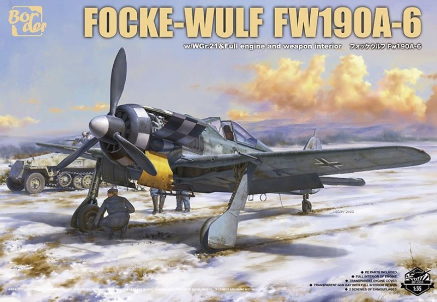 BORDER MODEL (1/35) Focke-Wulf Fw 190A-6 w/Wgr. 21 & Full engine and weapons interior