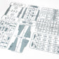 Grapas de fuselaje y varios de la maqueta del caza nocturno alemán BF 110 G4 en escala 1:48 de Eduard referencia 8208