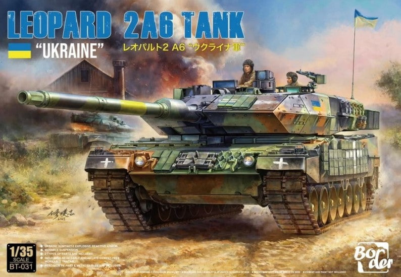 BORDER MODEL (1/35) Leopard 2A6 - Main Battle Tank in Ukraine