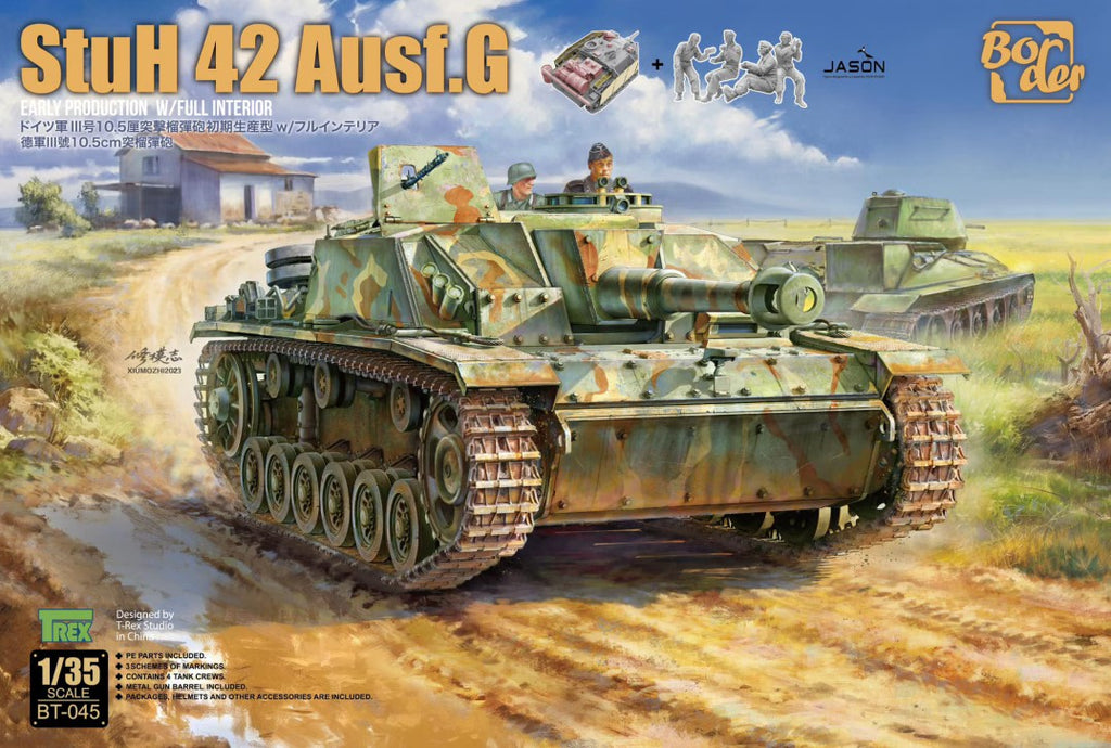 BORDER MODEL (1/35) StuH 42 Ausf. G early production w/full interior (con gorra M43 en escala 1:1 de regalo)