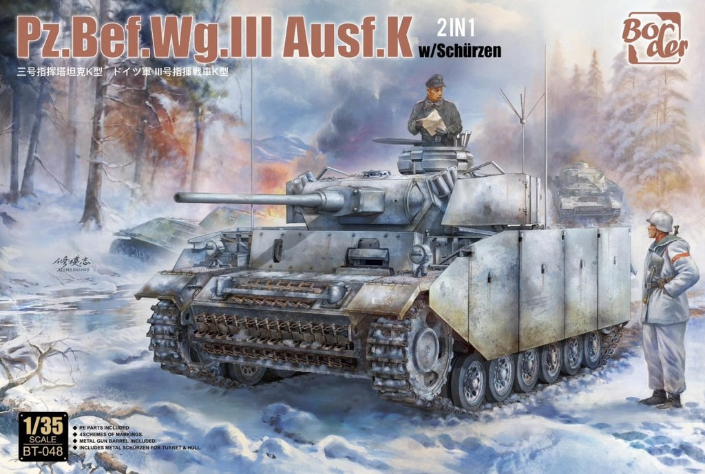 BORDER MODEL (1/35) Pz.Bef.Wg.III Ausf.K 2in1 w/Schürzen