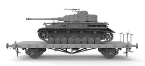 BORDER MODEL (1/35) Pz.Kpfw.IV Ausf. J Early/Mid & Railway Flatbed Ommr - Limited Edition