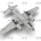 Vista inferior de la maqueta del bombardero B-26F en escala 1:48 de ICM referencia 48325