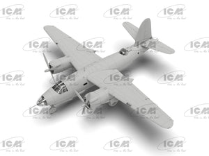 Vista aérea delantera de la maqueta del bombardero B-26F en escala 1:48 de ICM referencia 48325