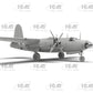 Vista frontal derecha de la maqueta del bombardero B-26F en escala 1:48 de ICM referencia 48325