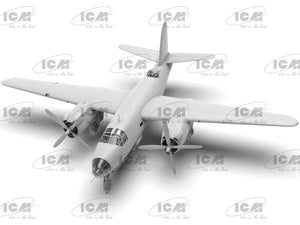 Vista aérea delantera de la maqueta del B-26B Marauder en escala 1:48 de ICM referencia 48320