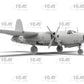 Vista delantera de la maqueta del B-26B Marauder en escala 1:48 de ICM referencia 48320
