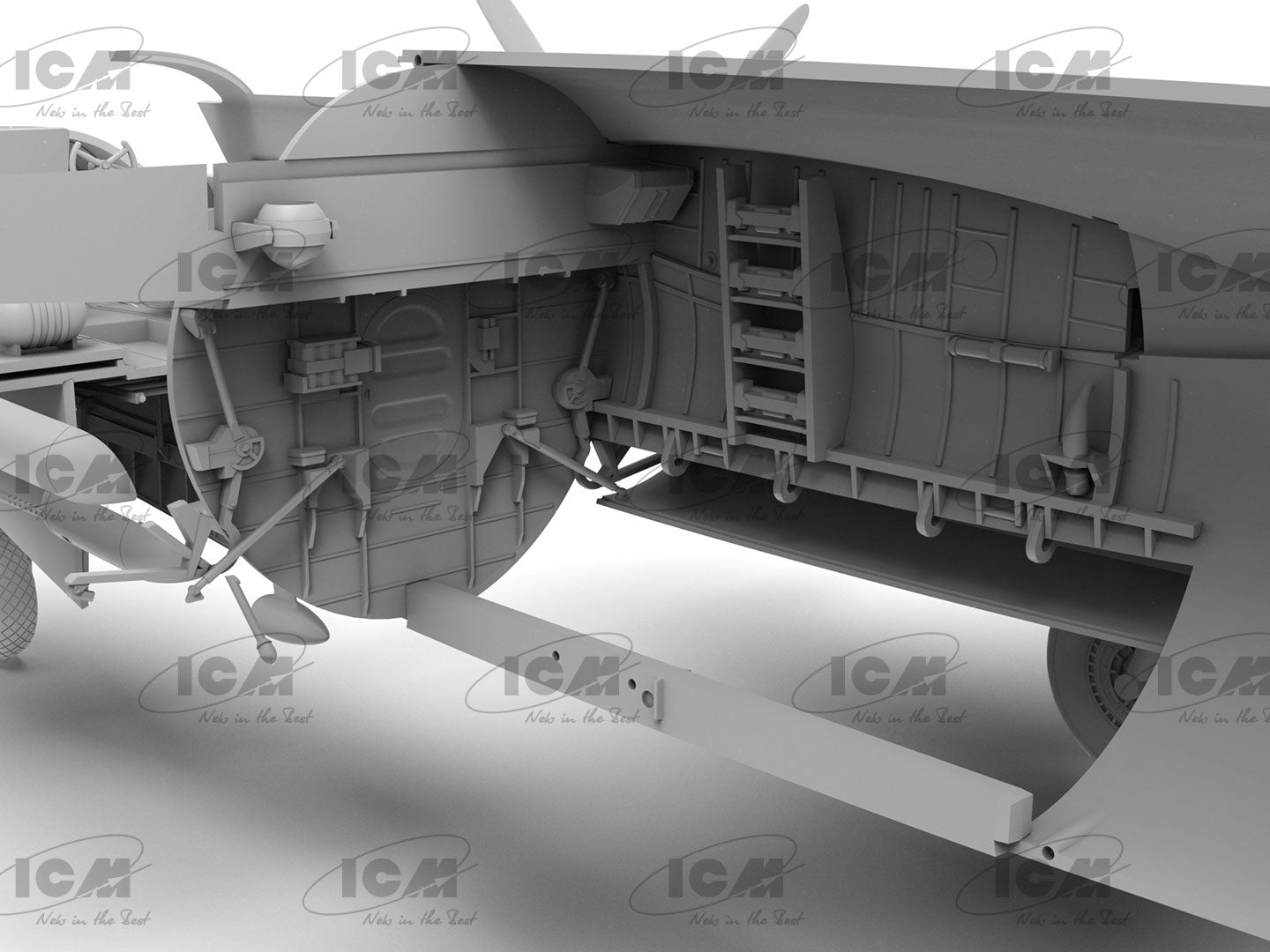 Detalle del interior de la bodega de la maqueta del B-26B Marauder en escala 1:48 de ICM referencia 48320