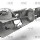 Detalle del interior de la cola de la maqueta del B-26B Marauder en escala 1:48 de ICM referencia 48320