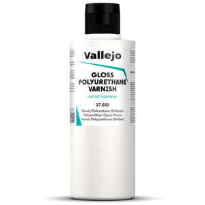 Bote de 200ml de varnis poliuretano de Vallejo referencia 27650