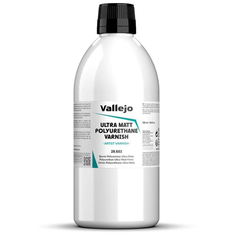 Bote de barniz ultra mate poliuretano de Vallejo referencia 28653