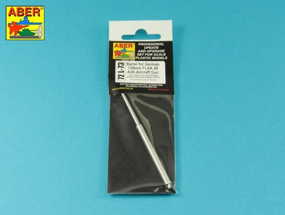 Tubo de cañón de 128mm en escala 1:72 de Aber con referencia 72L73