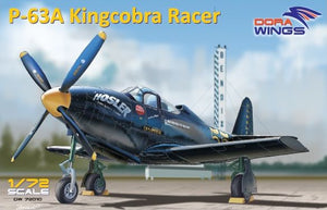 Maqueta del avión de carreras Bell P-63A Kingcobra en escala 1:72 de Dora Wings con referencia 72010