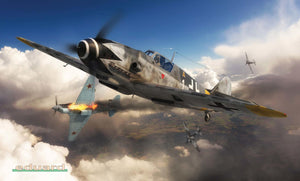 Portada de la caja de la maqueta del caza alemán Bf-109 G14 edición ProfiPACK en escala 1:48 de Eduard referencia 82118