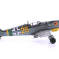 Vista lateral derecha de la maqueta del caza alemán Bf-109 G14 edición ProfiPACK en escala 1:48 de Eduard referencia 82118
