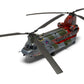 Vista delantera de la decoración 2 de la maqueta del helicóptero Chinook HC.1 en escala 1:72 de Airfix referencia 04024