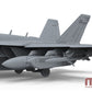 Detalle del ala de la maqueta del caza en versión de ataque electrónico EA-18G Growler en escala 1:48 de Meng referencia LS-014