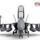 Vista frontal de la maqueta del caza en versión de ataque electrónico EA-18G Growler en escala 1:48 de Meng referencia LS-014