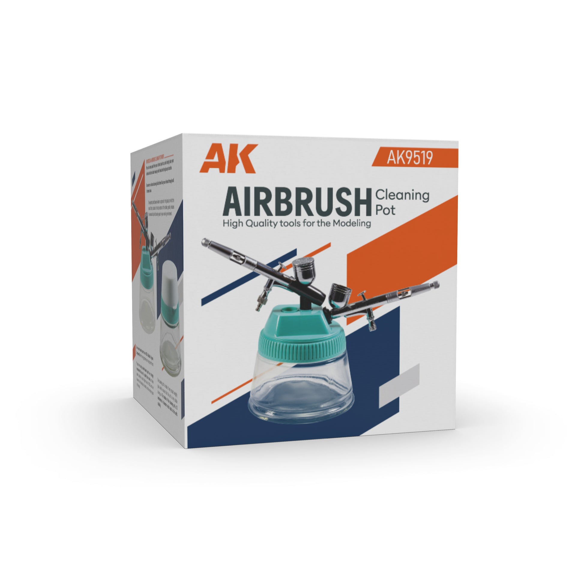 Caja del bote de limpieza para aerografos de AK referencia 9519