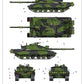 Esquema de camuflaje 2 de la maqueta del carro de combate inglés Challenger II en escala 1:48 de Hobby Boss referencia 84852