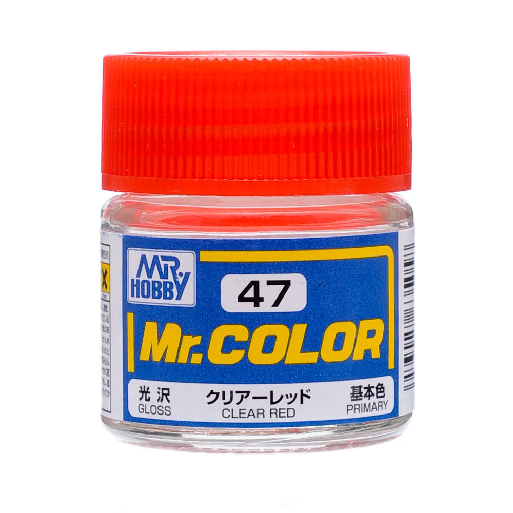 Bote de pintura color rojo translucido de Mr Hobby de la gama de lacas con referencia C-047