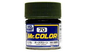 Bote de 10ml de pintura color Verde oscuro de Gunze referencia C-070