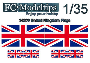FC MODEL TREND (1/35) Calca adaptable bandera Reino Unido