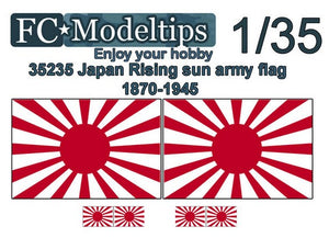 FC MODEL TREND (1/35) Bandera adaptable "sol naciente" ejército japonés WWII
