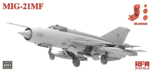 Foto de la maqueta del caza sóvietico Mig-21 MF en escala 1:48 de Rye Field Model referencias 6001