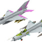 Configuraciones 2 de la maqueta del caza sóvietico Mig-21 MF en escala 1:48 de Rye Field Model referencias 6001